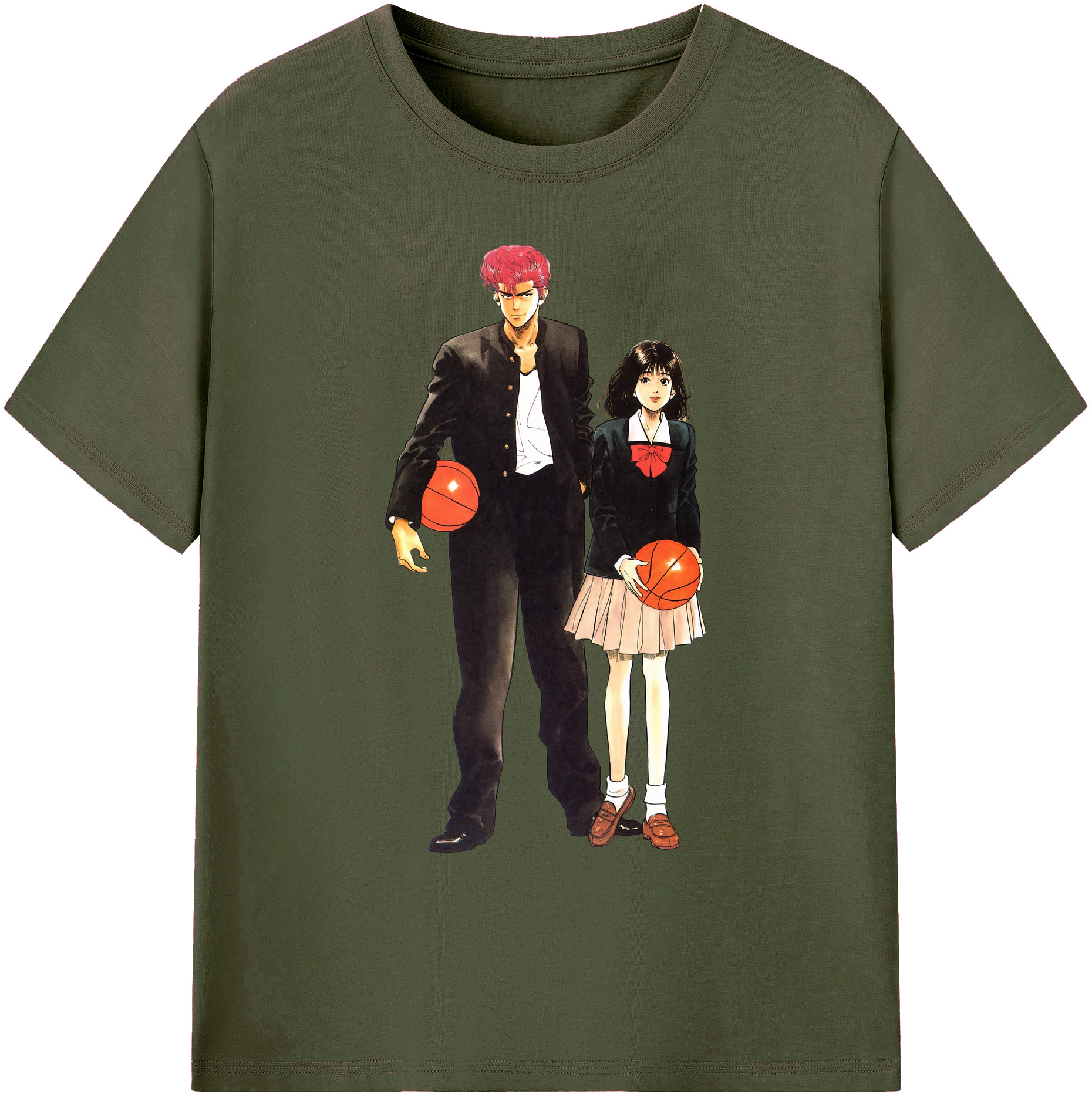 （画像用） SLAM DUNK／スラムダンク 綿100％ メンズ半袖Tシャツ｜肌触りやわらか＆通気性